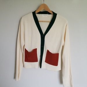 Brown pocket cardigan